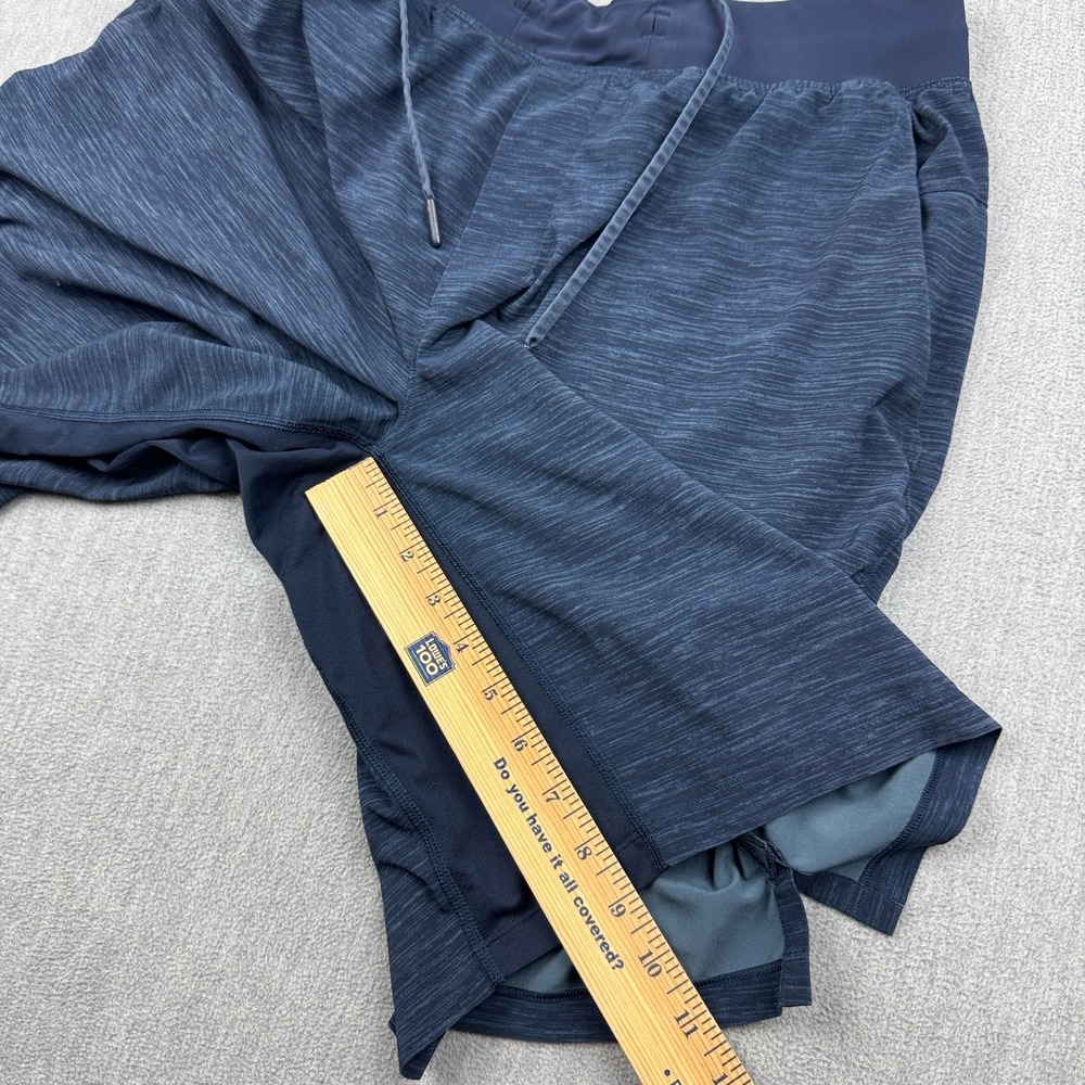 Lululemon Shorts Mens Large Blue T.H.E. Linerless Drawstring Training Running - Picture 10 of 16